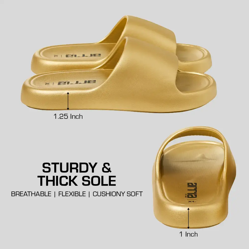 Arria Chrome Cloud Slipper – Lightweight Cushioned Slides, Anti-Slip, Indoor & Outdoor - Image 10