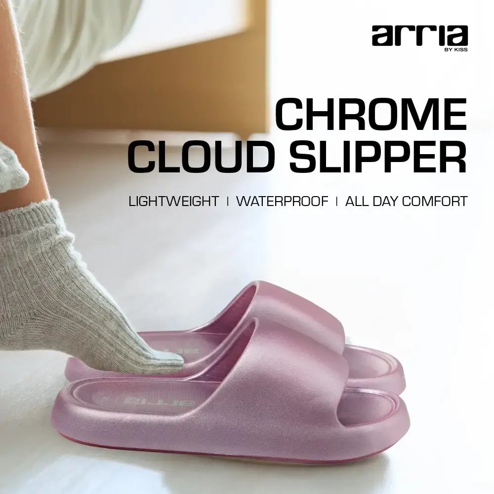 Arria Chrome Cloud Slipper – Lightweight Cushioned Slides, Anti-Slip, Indoor & Outdoor - Image 6