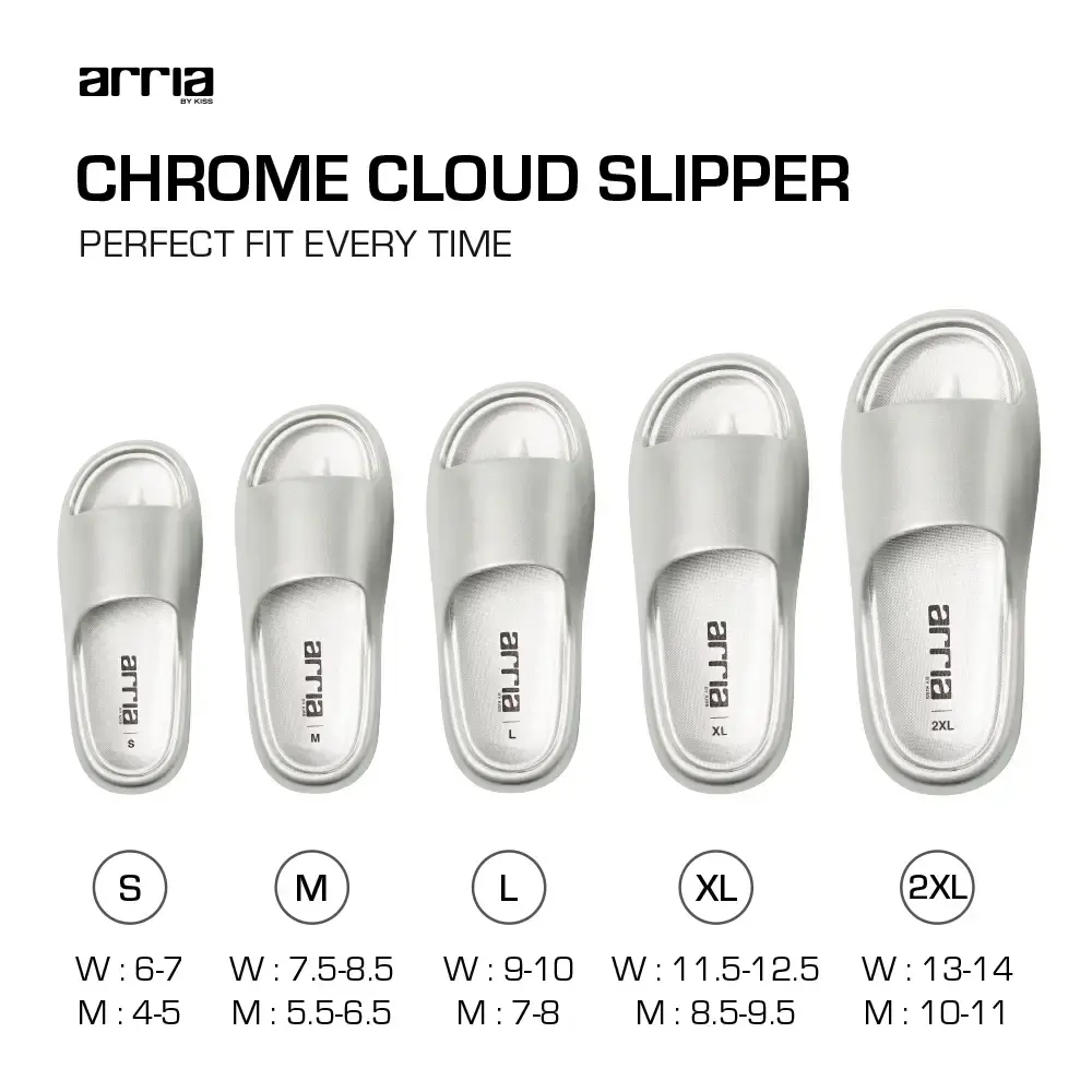 Arria Chrome Cloud Slipper – Lightweight Cushioned Slides, Anti-Slip, Indoor & Outdoor - Image 61