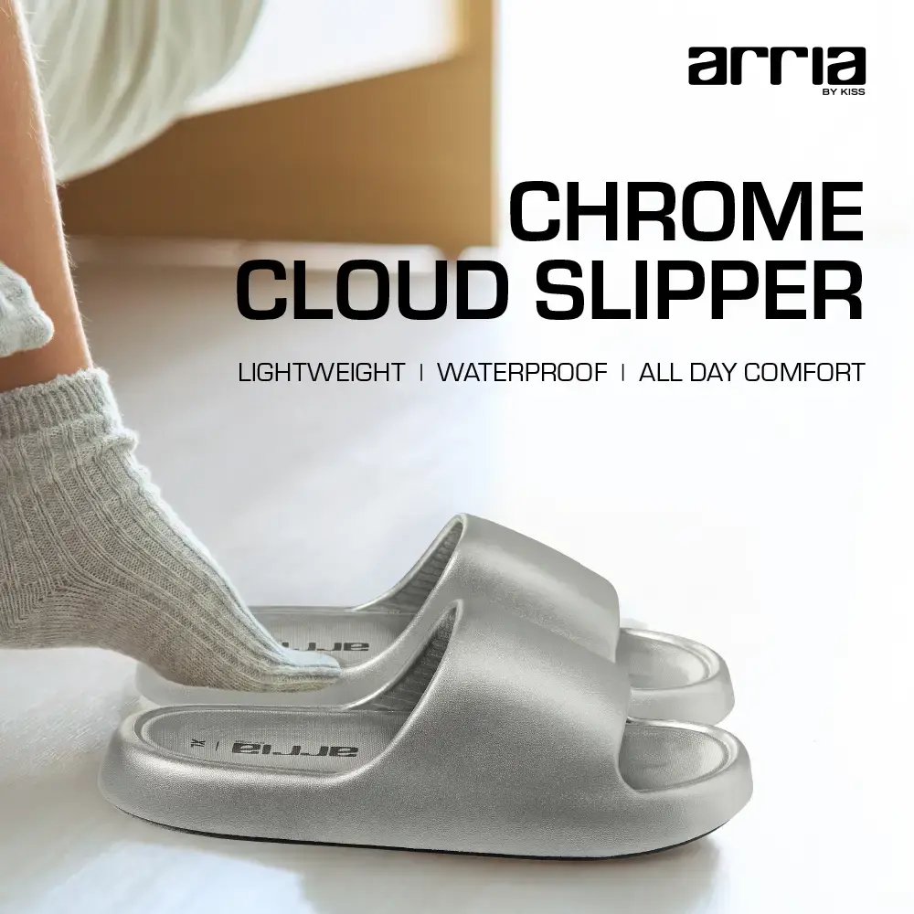 Arria Chrome Cloud Slipper – Lightweight Cushioned Slides, Anti-Slip, Indoor & Outdoor - Image 67