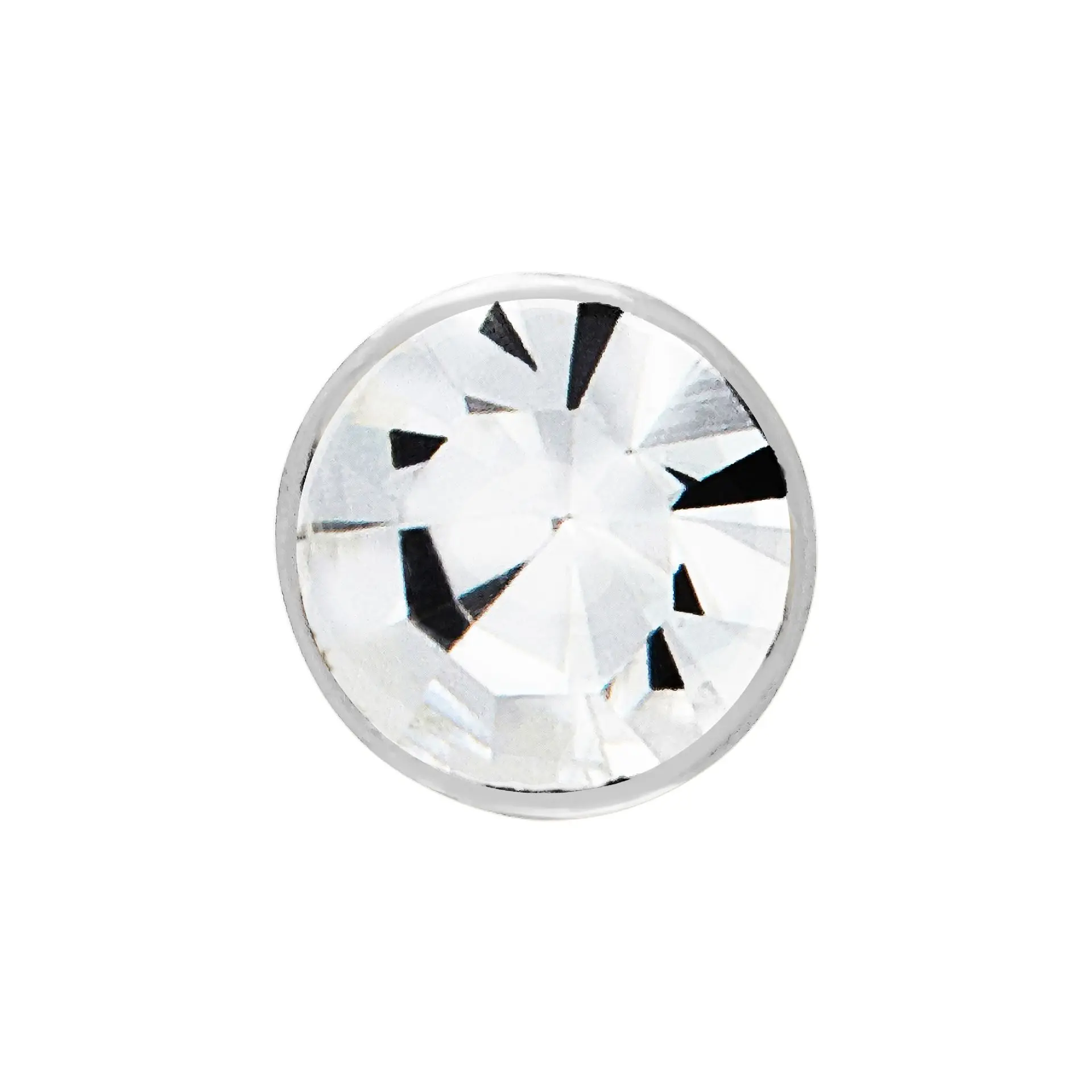 Arria Classic CZ Nose Bone Stud – White Gold Tone, Hypoallergenic, Secure Ball-End Design - Image 8