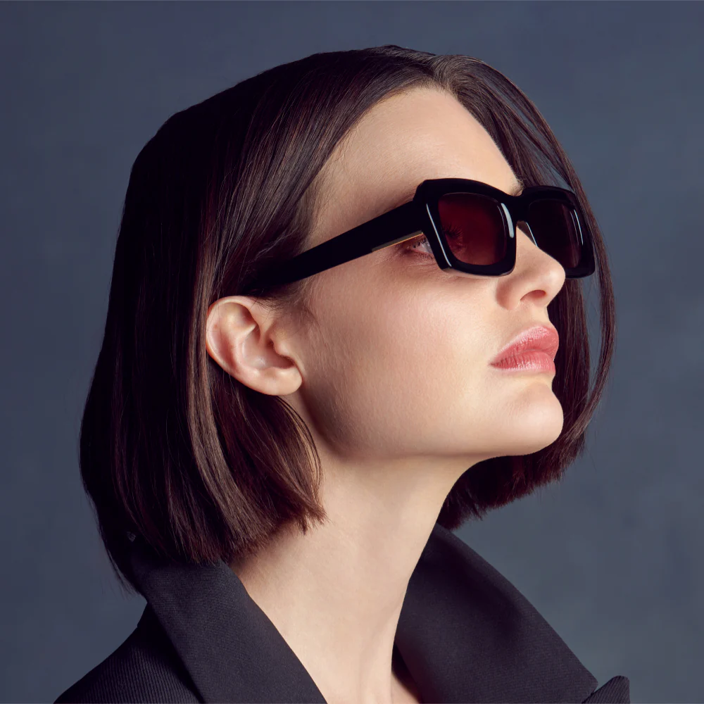 Mad Shade Classic Rectangular Black Sunglasses #60 - Image 4