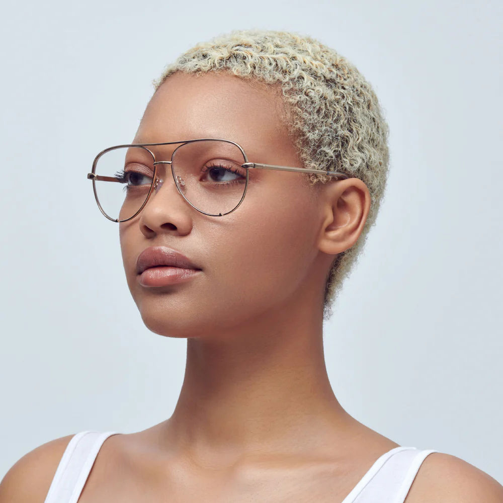 Mad Shade Clear Aviator Eyeglasses #49 - Image 4