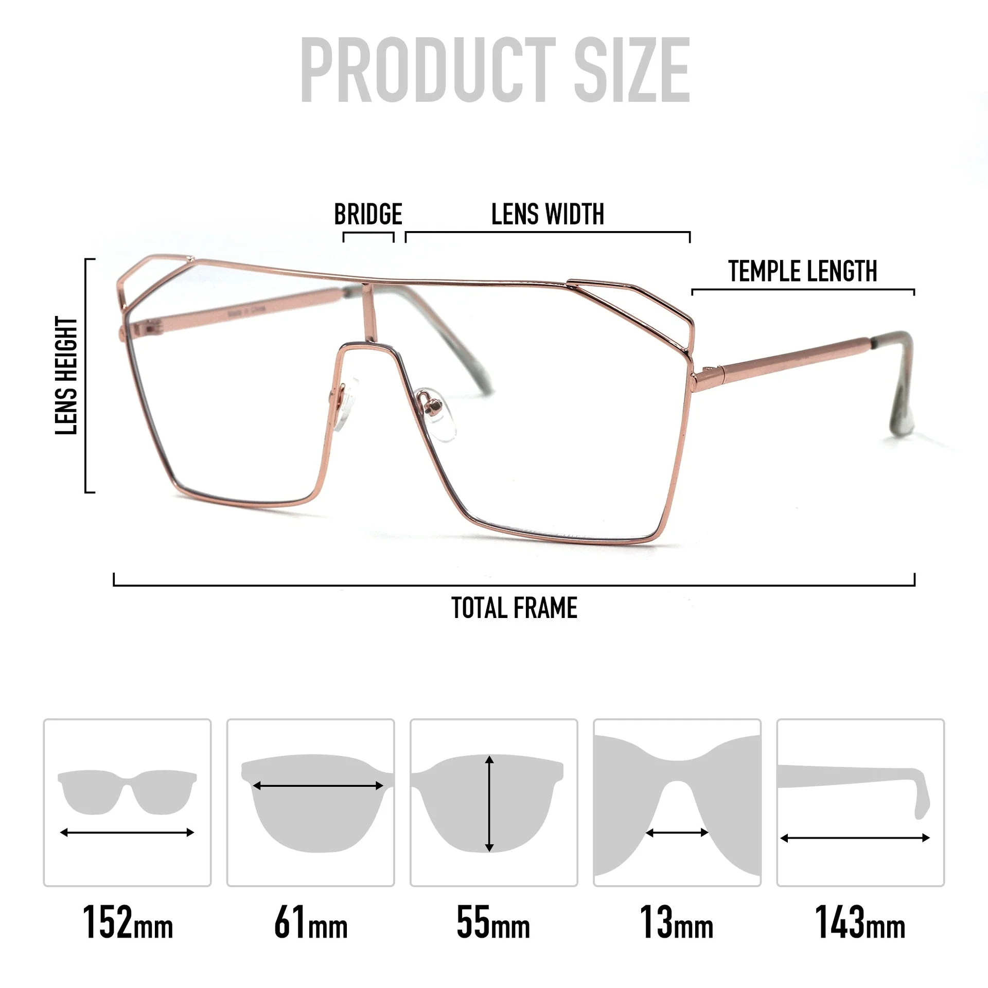 Mad Shade Clear Metal Frame Shades #30 - Image 4