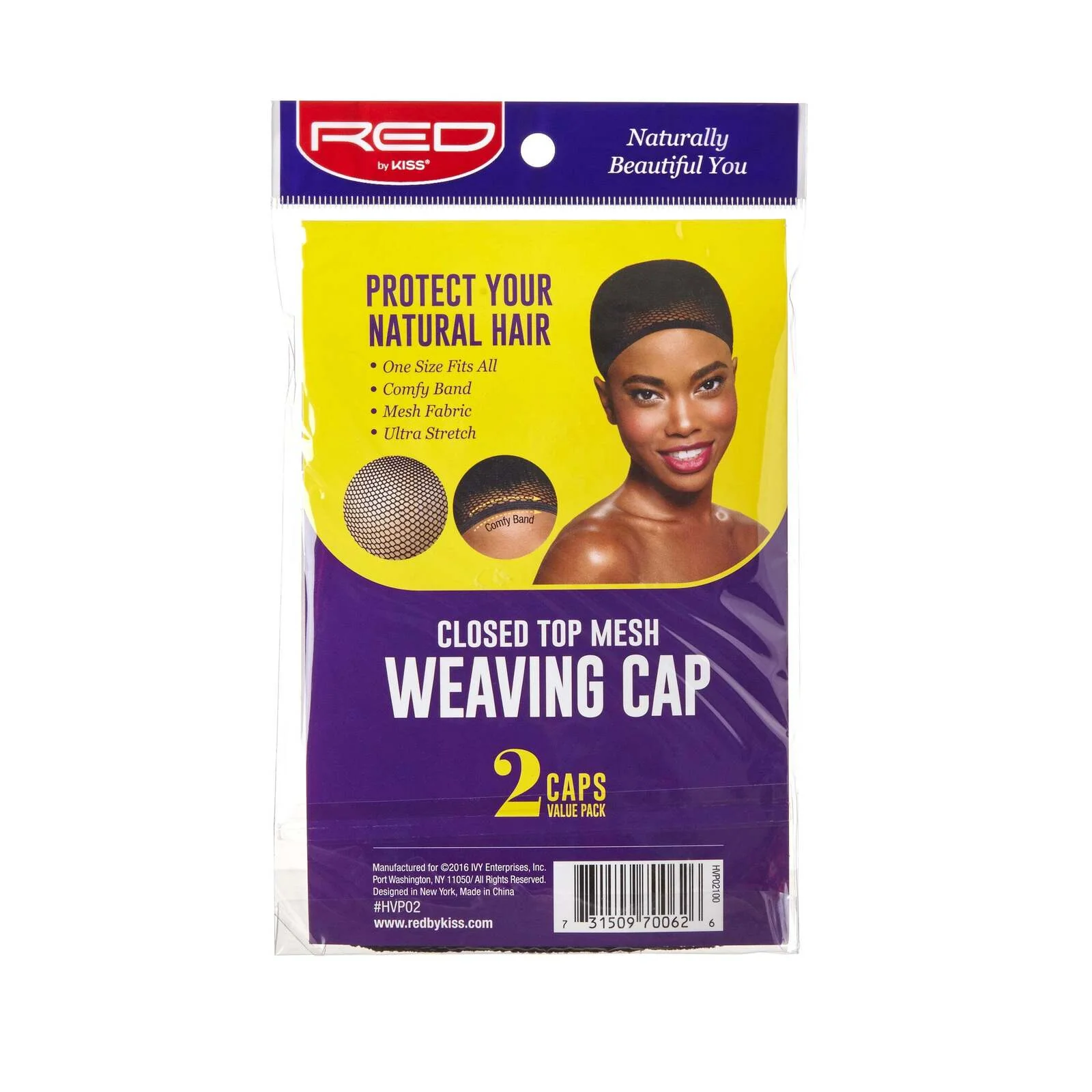 RED by KISS Closed Top Mesh Weaving Cap (2pcs) - Image 5