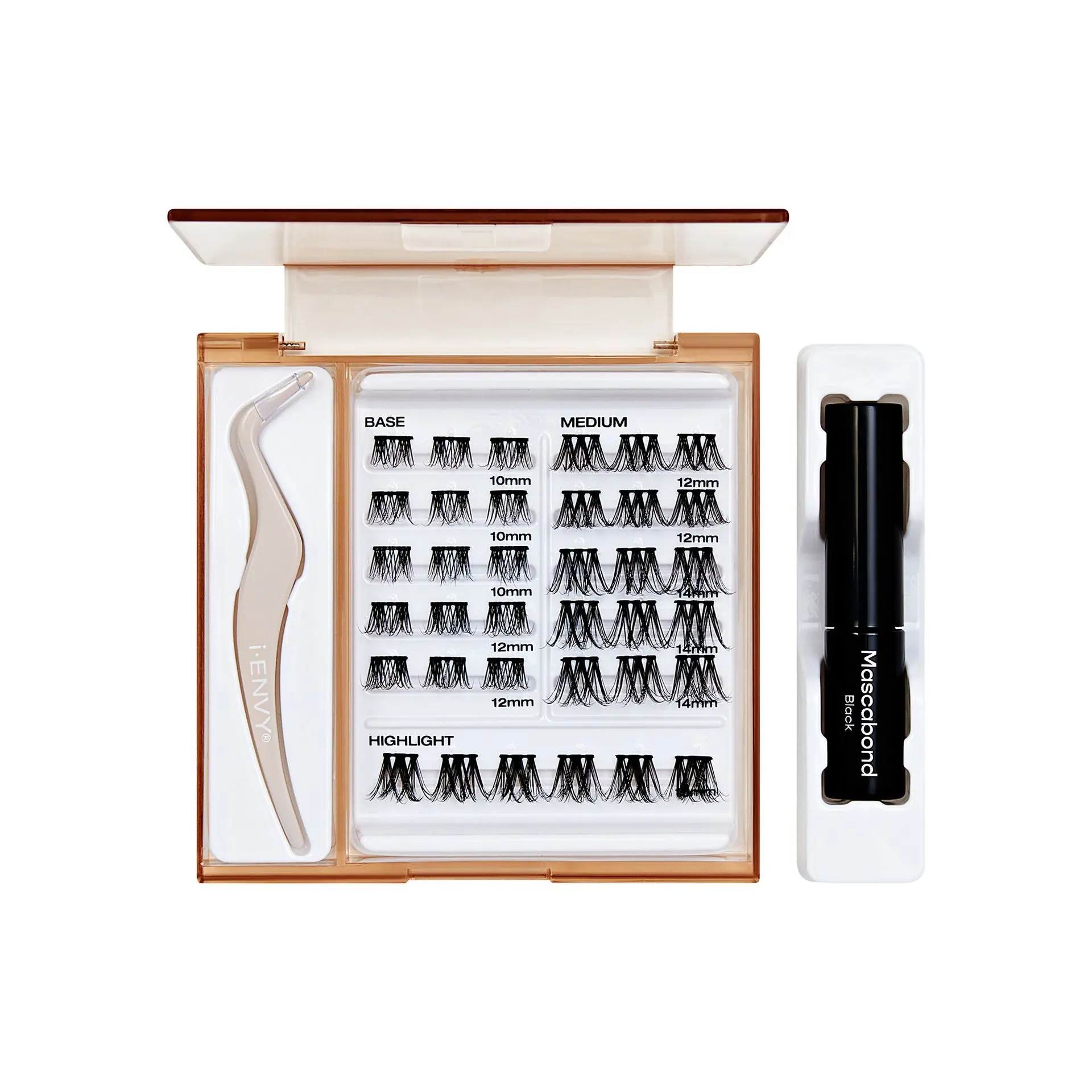 I-ENVY Cluster Palette Kit - Refillable DIY Underlash Extension Palette with 36 Lash Clusters - Image 10