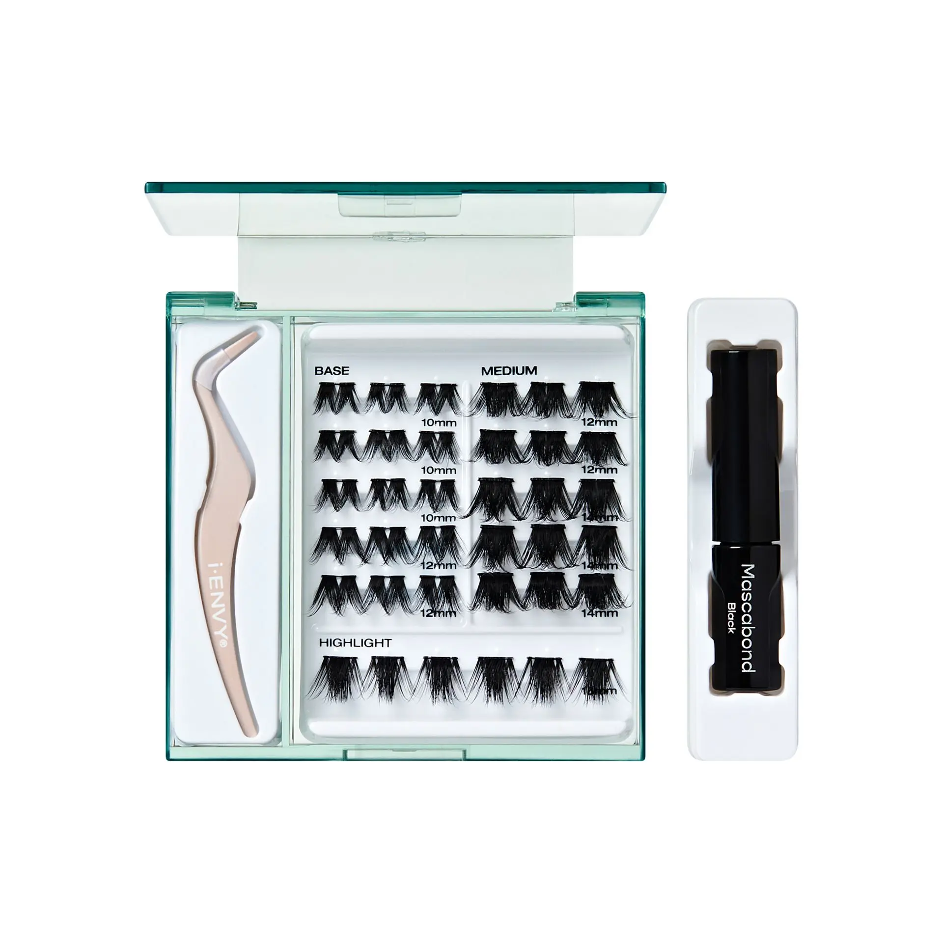 I-ENVY Cluster Palette Kit - Refillable DIY Underlash Extension Palette with 36 Lash Clusters - Image 12