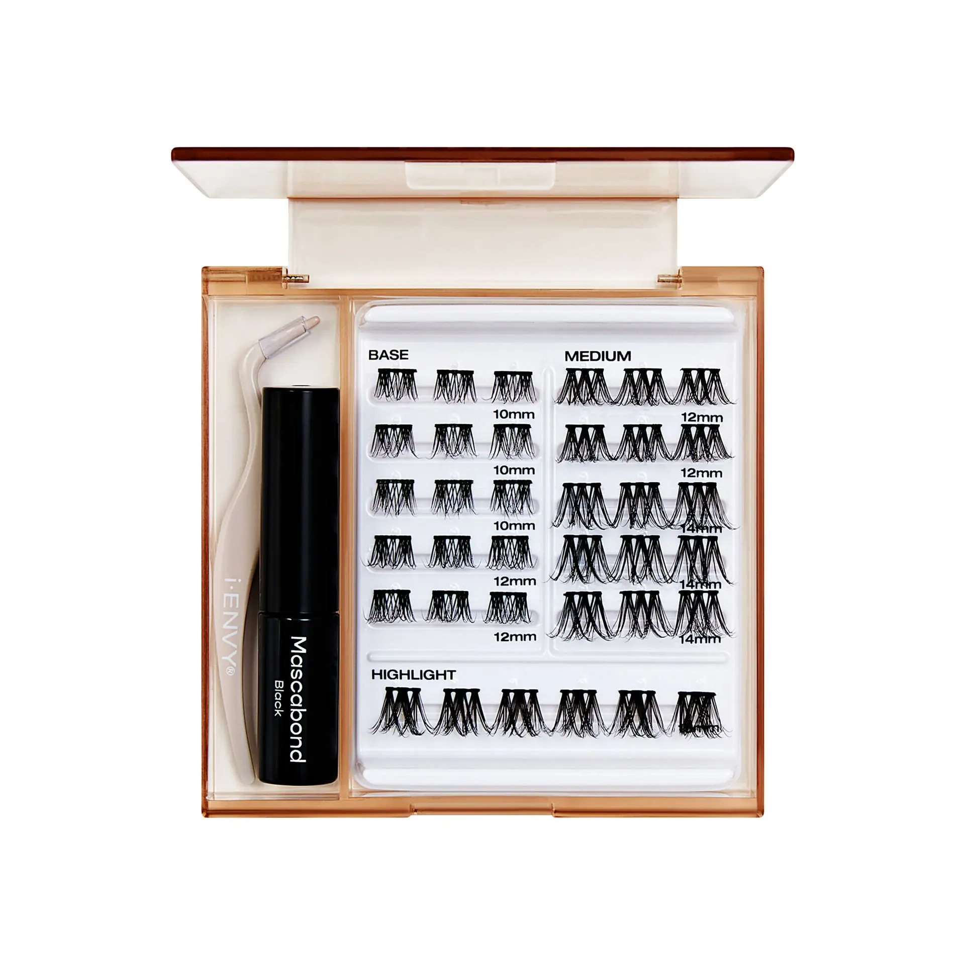 I-ENVY Cluster Palette Kit - Refillable DIY Underlash Extension Palette with 36 Lash Clusters - Image 14
