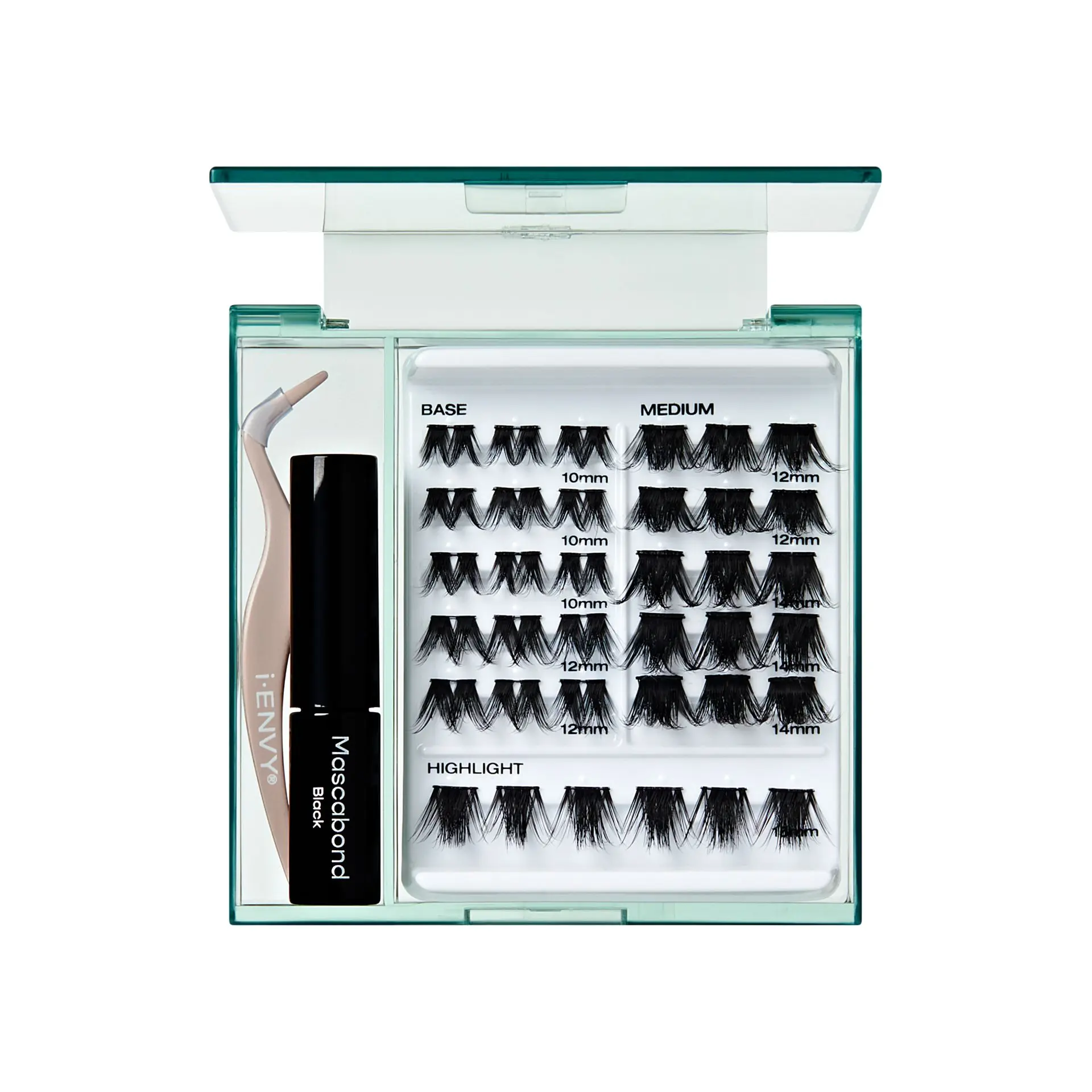 I-ENVY Cluster Palette Kit - Refillable DIY Underlash Extension Palette with 36 Lash Clusters - Image 16