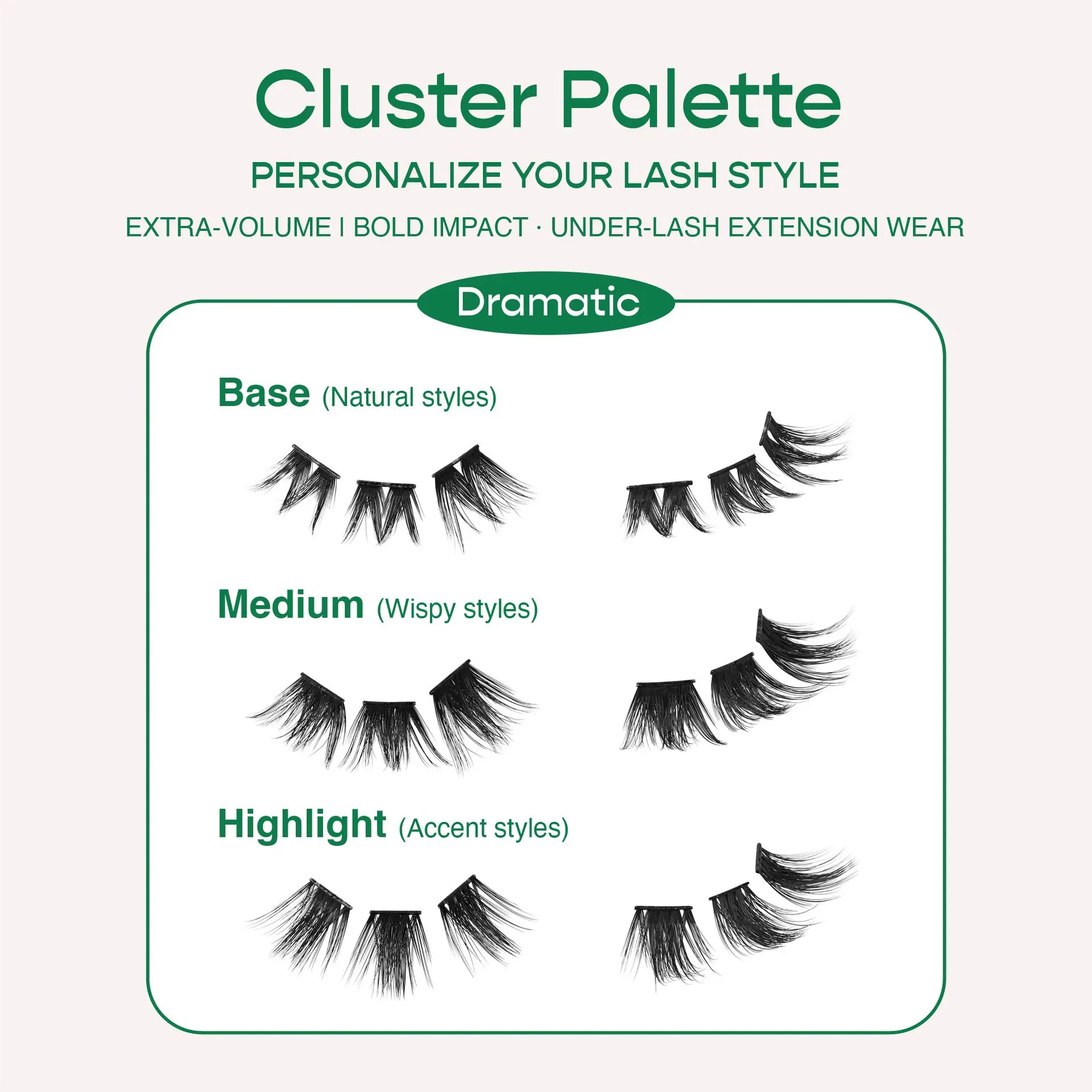 I-ENVY Cluster Palette Kit - Refillable DIY Underlash Extension Palette with 36 Lash Clusters - Image 20