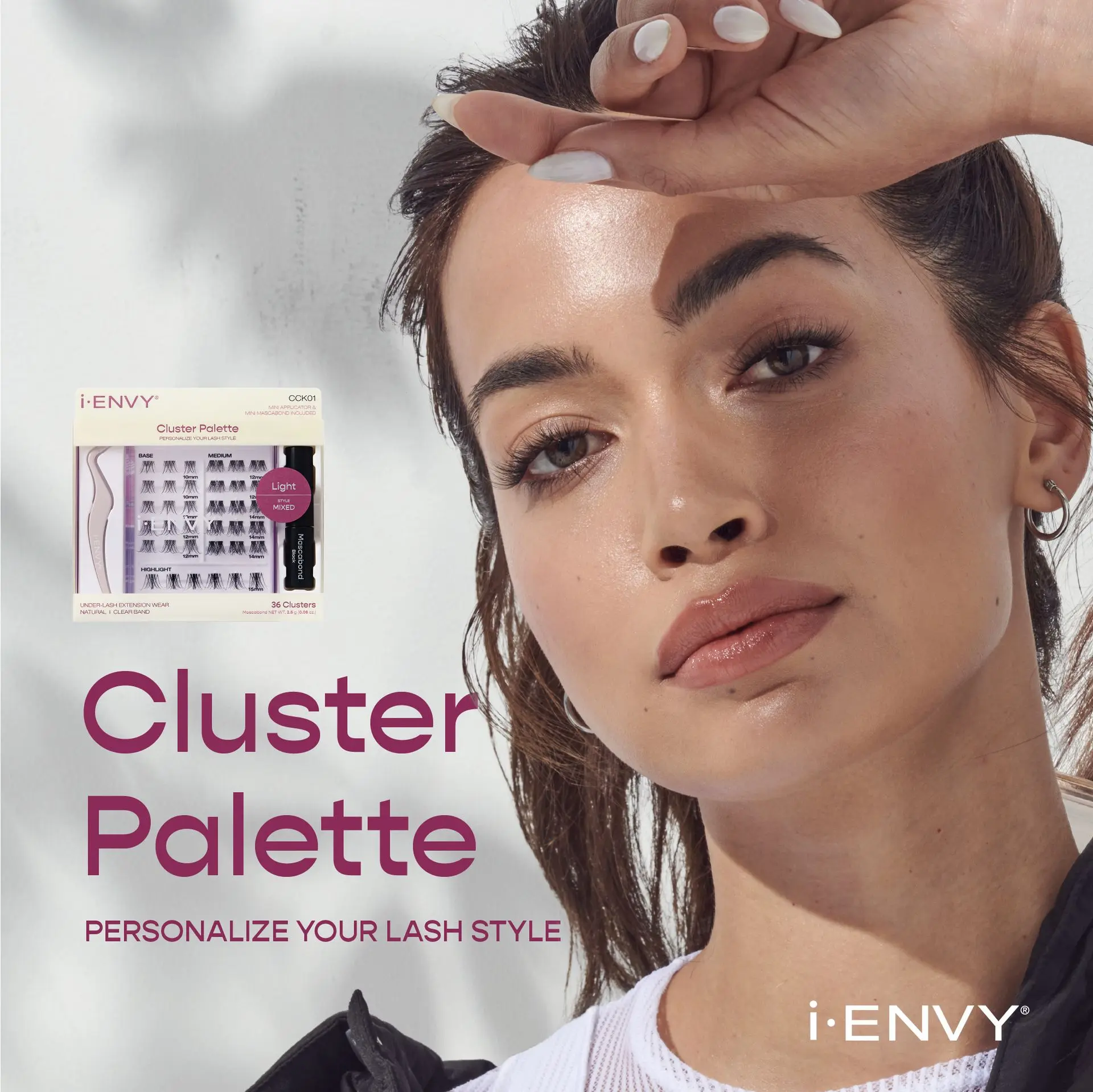 I-ENVY Cluster Palette Kit - Refillable DIY Underlash Extension Palette with 36 Lash Clusters - Image 5