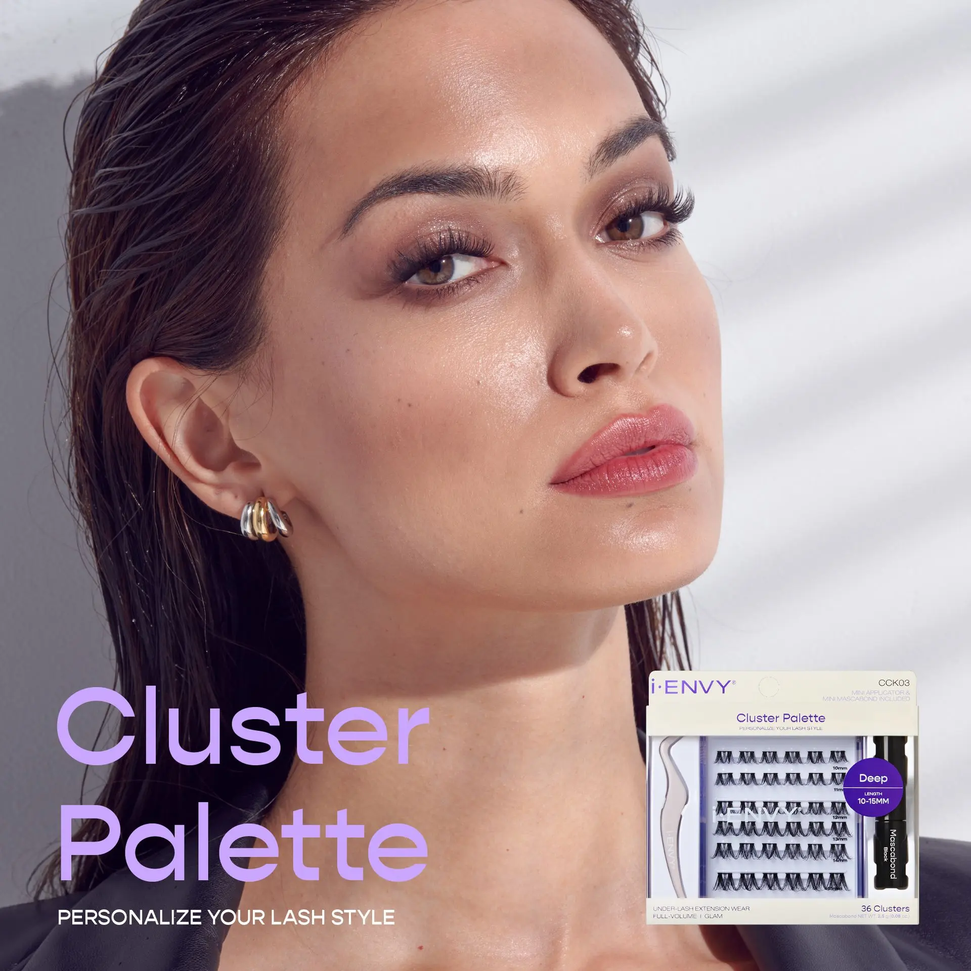 I-ENVY Cluster Palette Kit - Refillable DIY Underlash Extension Palette with 36 Lash Clusters - Image 7