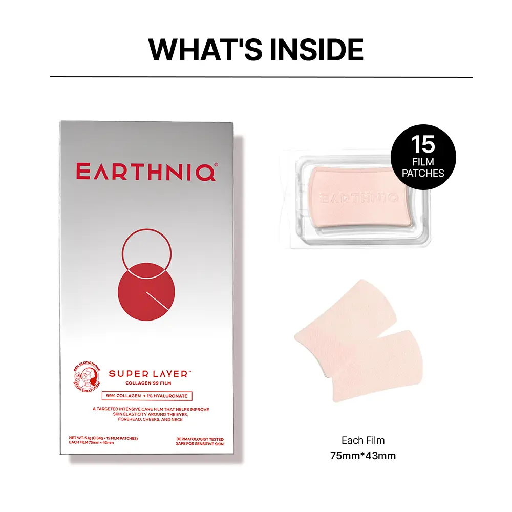 EARTHNIQ Collagen Lifting Mask Film – Korean Firming Skincare for Elasticity, Hydration & Youthful Glow - Image 8