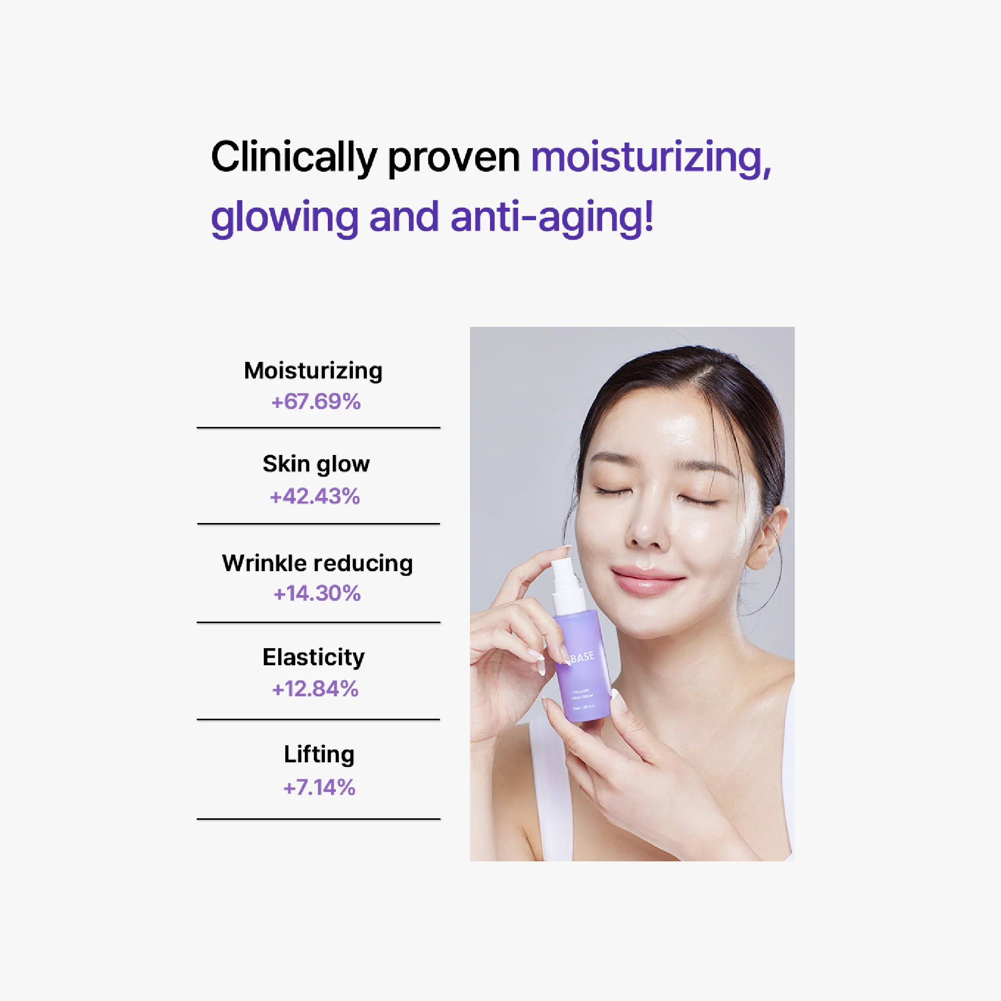 SOBASE Collagen Liquid Cream Spray-On Double Layer Moisturizer for Glass Skin - Image 16
