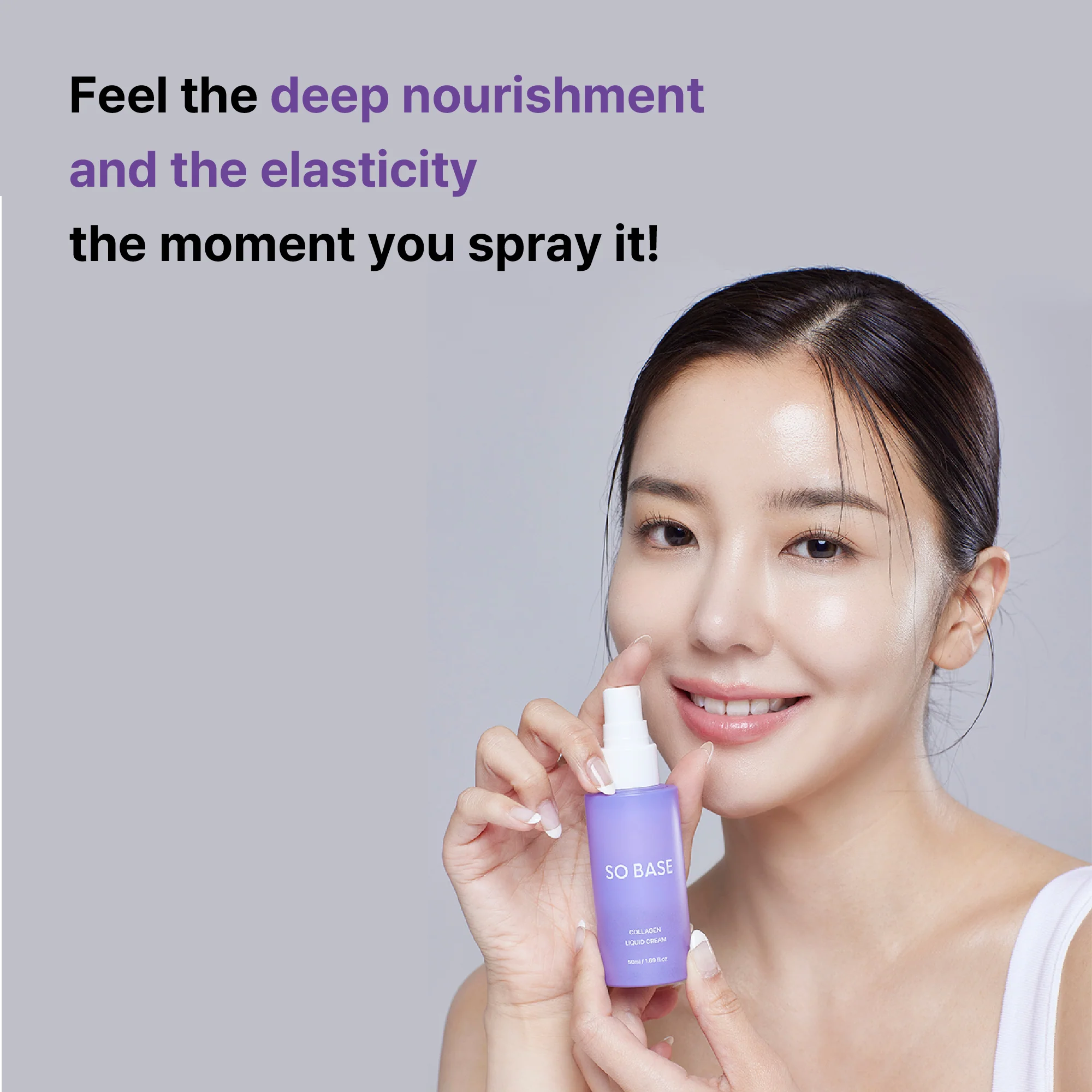 SOBASE Collagen Liquid Cream Spray-On Double Layer Moisturizer for Glass Skin - Image 28