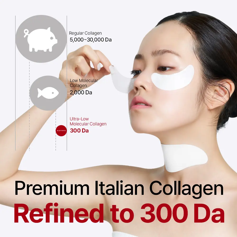 EARTHNIQ Collagen Mask Film – Korean Collagen Skincare for Firming, Lifting & Hydrating Glass Glow Skin - Image 2