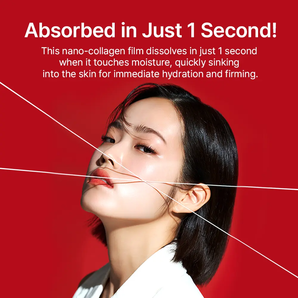 EARTHNIQ Collagen Mask Film – Korean Collagen Skincare for Firming, Lifting & Hydrating Glass Glow Skin - Image 4