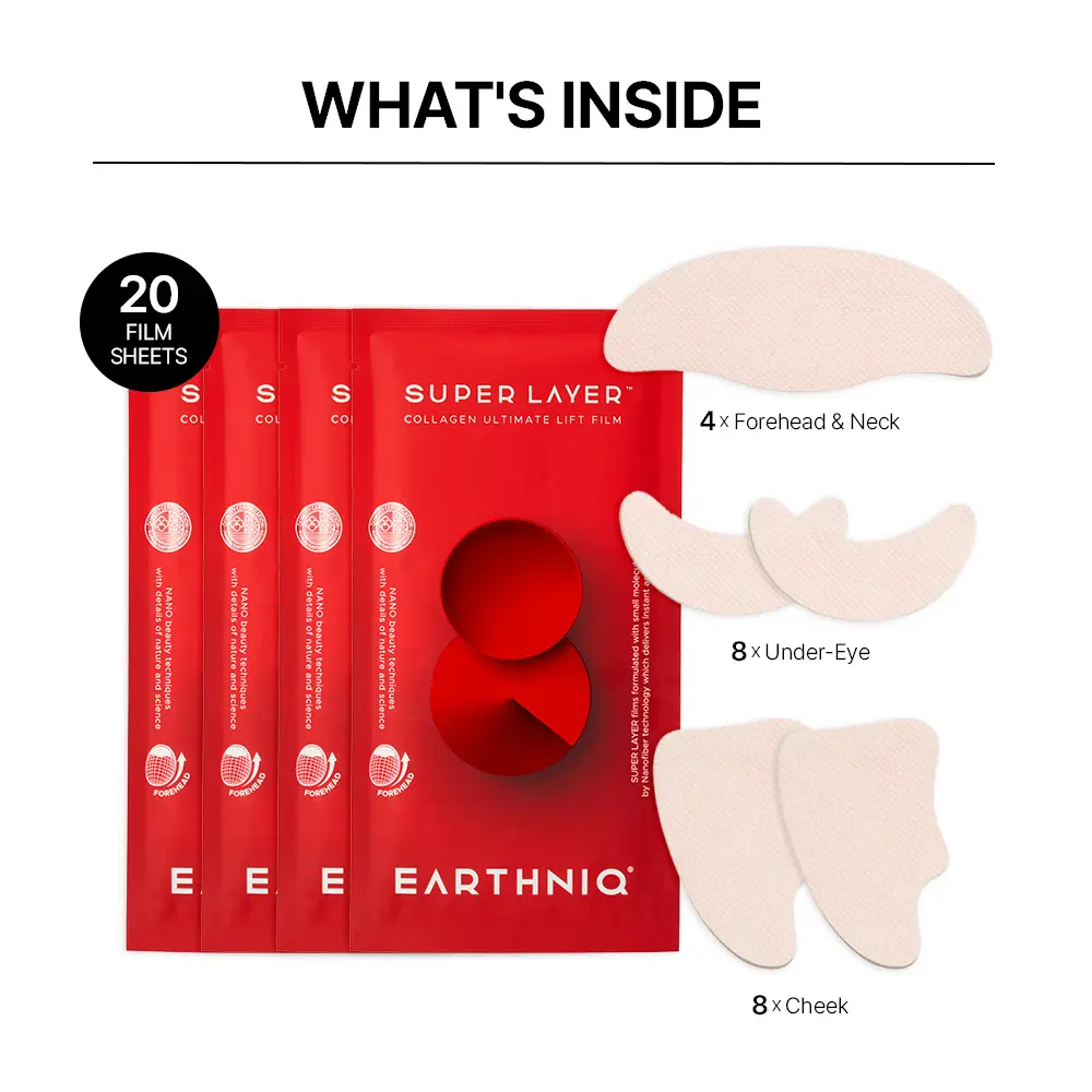 EARTHNIQ Collagen Mask Film – Korean Collagen Skincare for Firming, Lifting & Hydrating Glass Glow Skin - Image 9