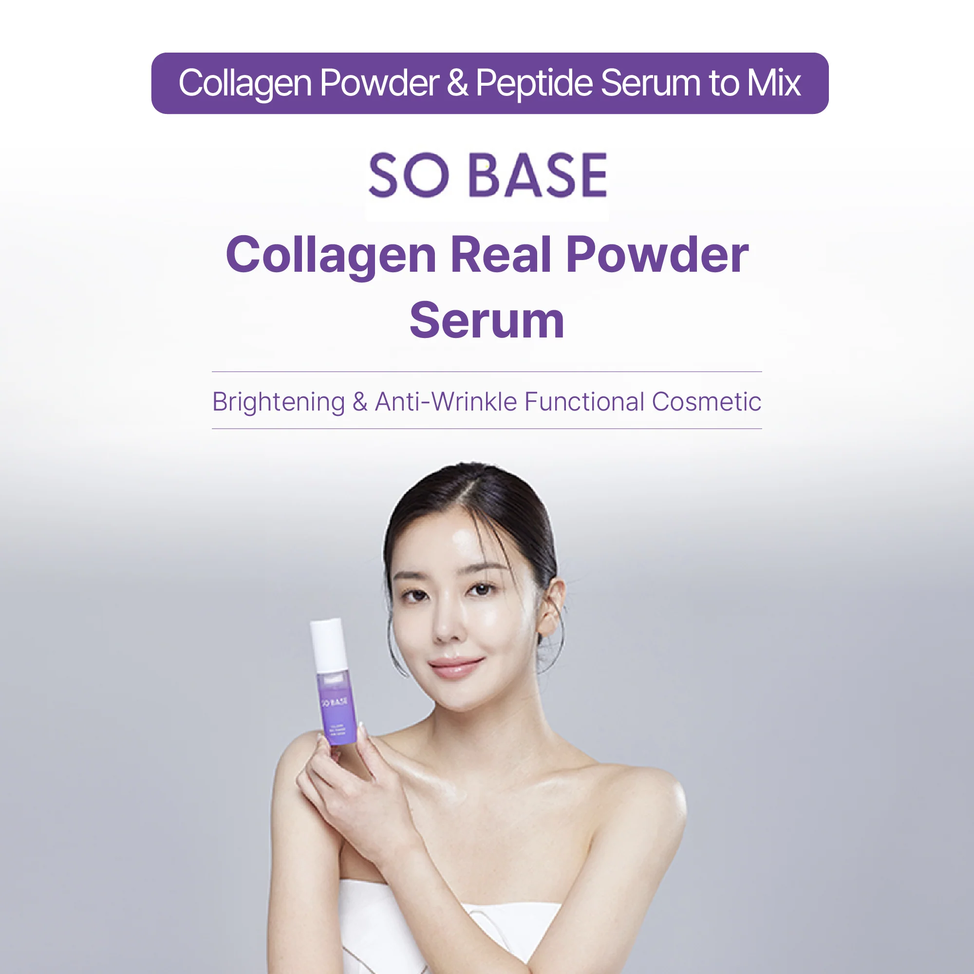 SOBASE 100% Pure Collagen Powder Serum - Instant Face Lift & Wrinkle Filler Glow for Sagging Skin - Image 2
