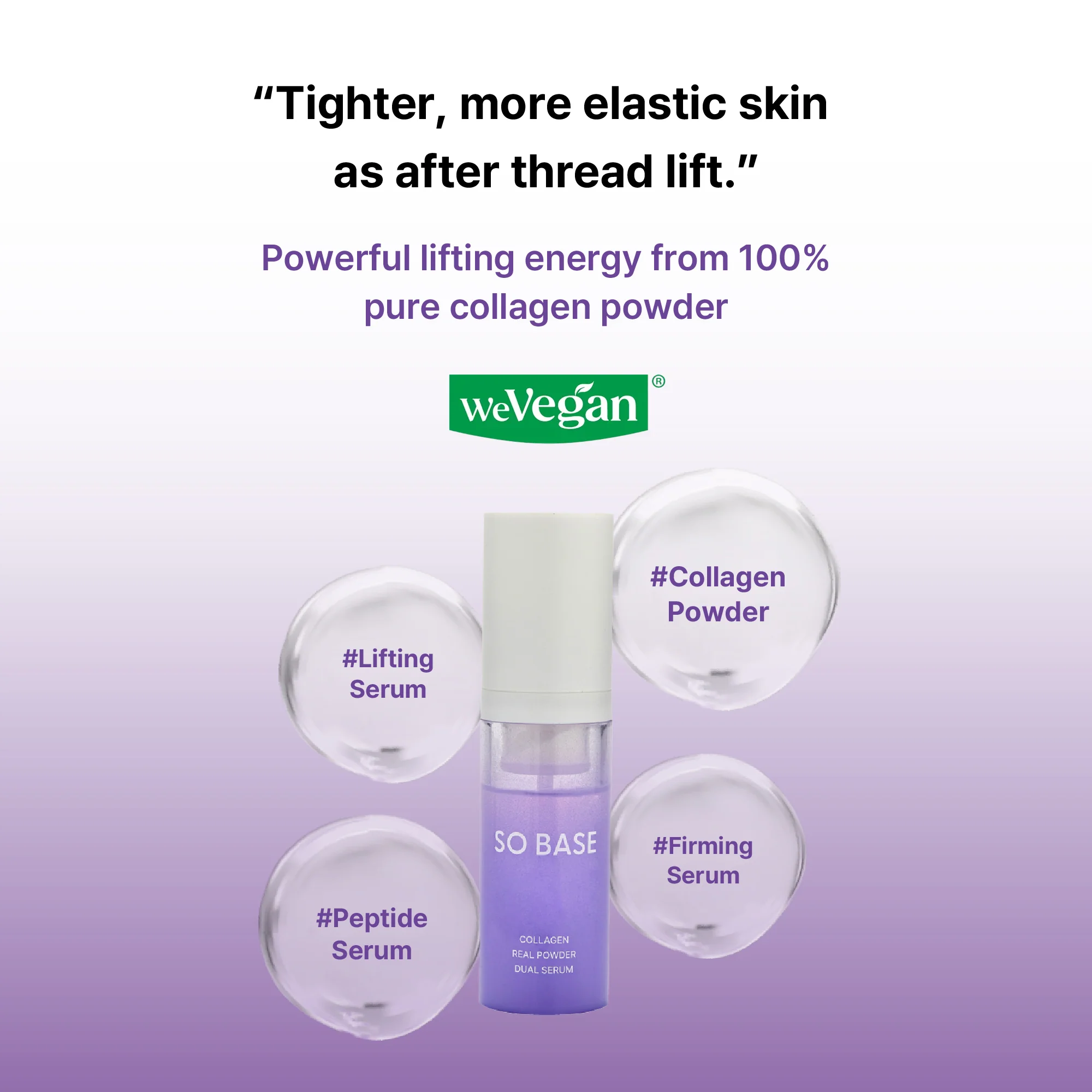 SOBASE 100% Pure Collagen Powder Serum - Instant Face Lift & Wrinkle Filler Glow for Sagging Skin - Image 24