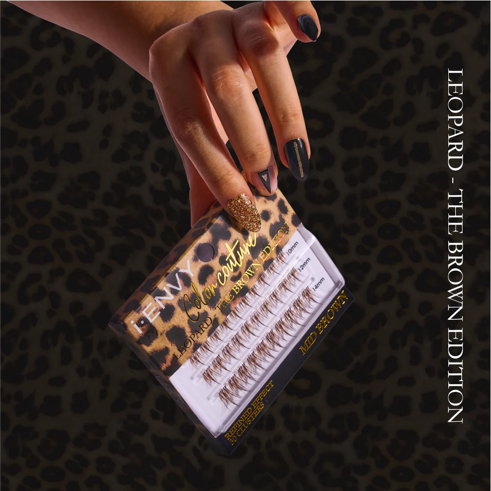 I-ENVY Color Couture Faux Mink Lash Clusters - Leopard - Image 21