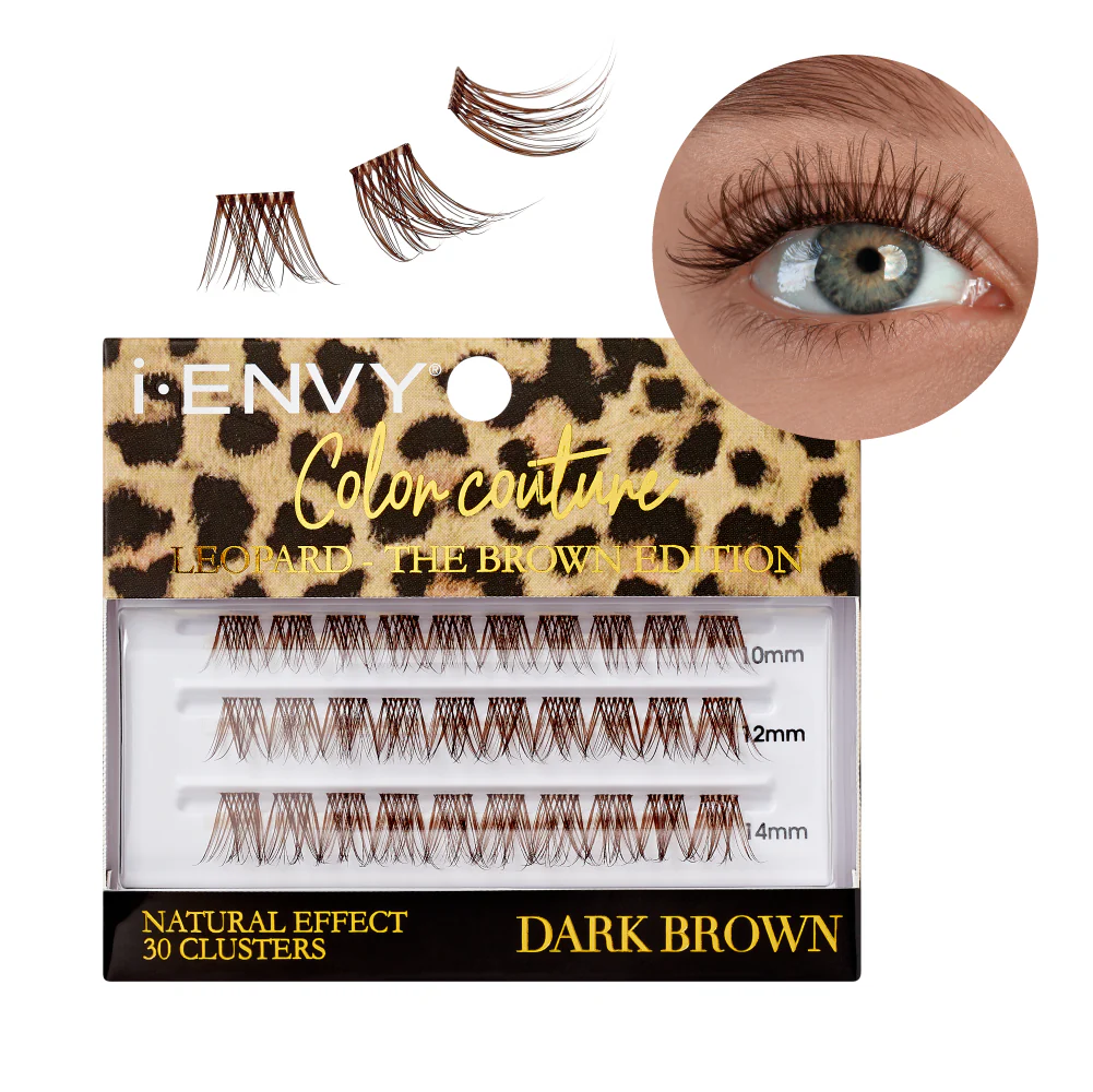 I-ENVY Color Couture Faux Mink Lash Clusters - Leopard - Image 24