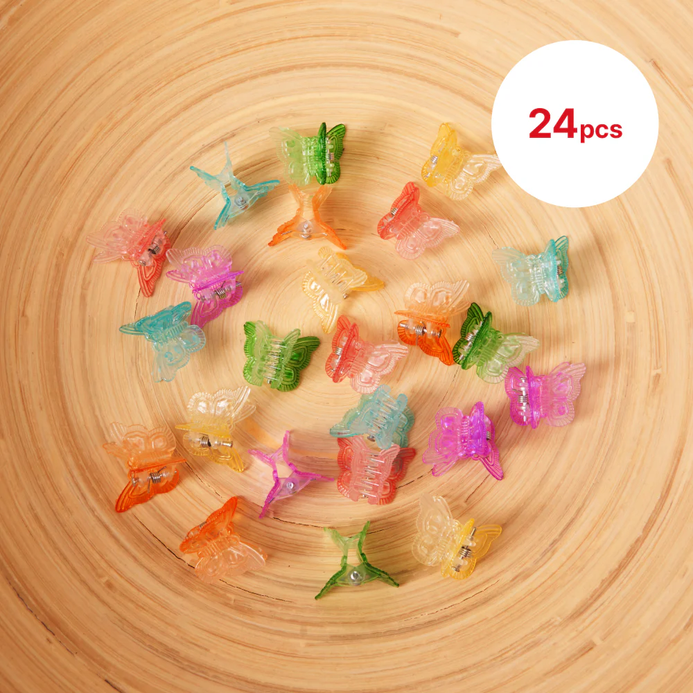 RED by KISS Colorful Kids Hair Claw Clips - No-Slip Grip - Image 2