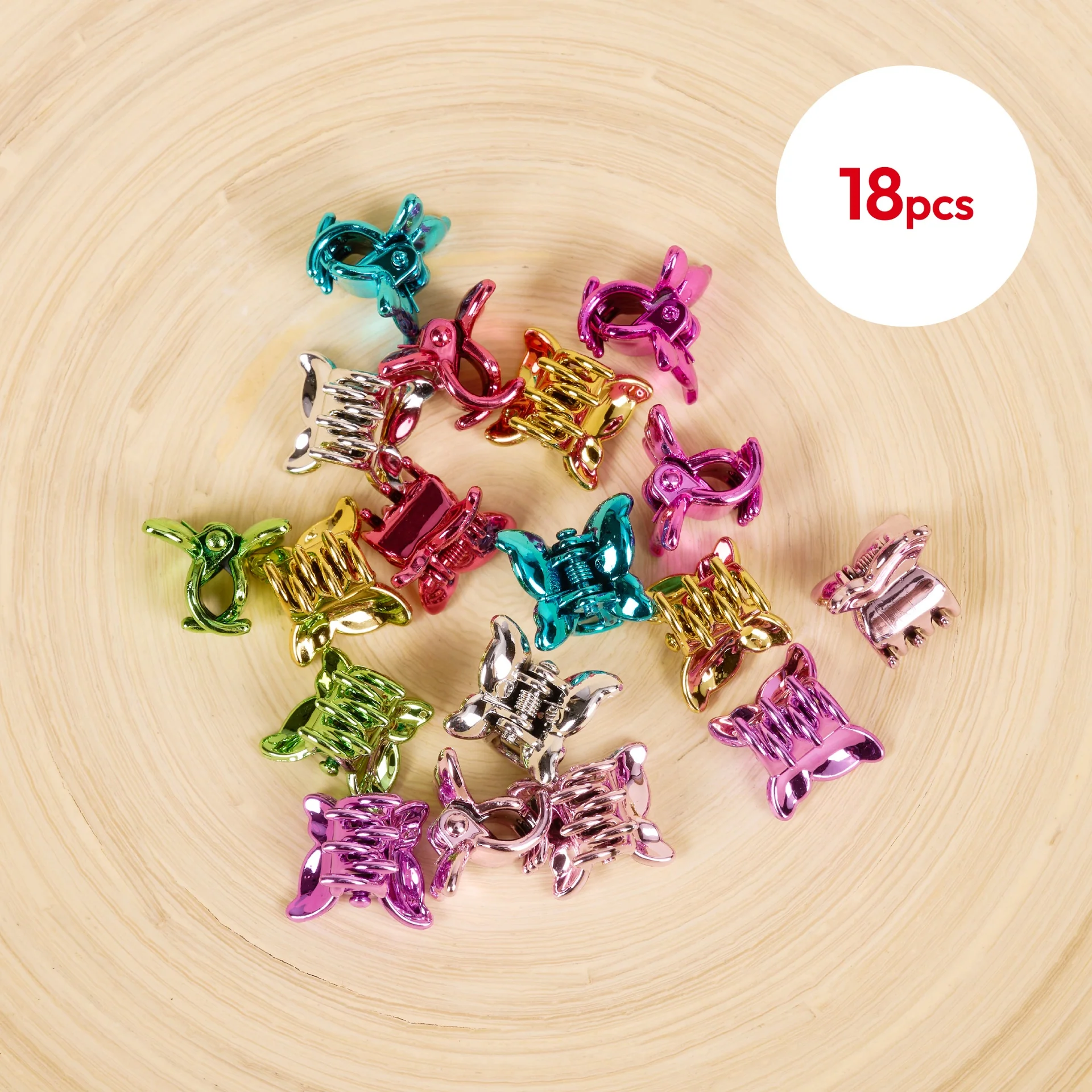 RED by KISS Colorful Kids Hair Claw Clips - No-Slip Grip - Image 29