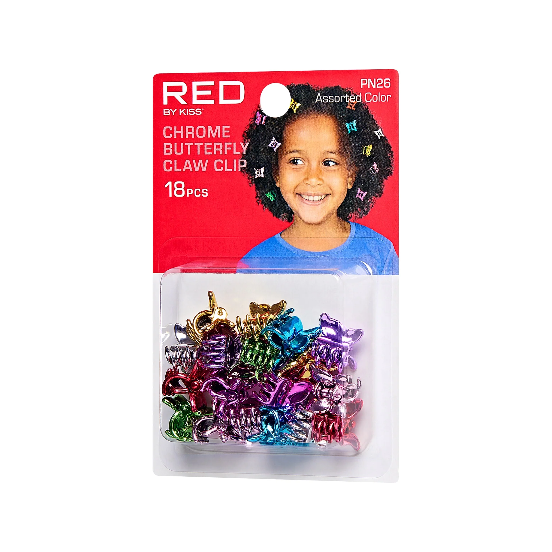 RED by KISS Colorful Kids Hair Claw Clips - No-Slip Grip - Image 33