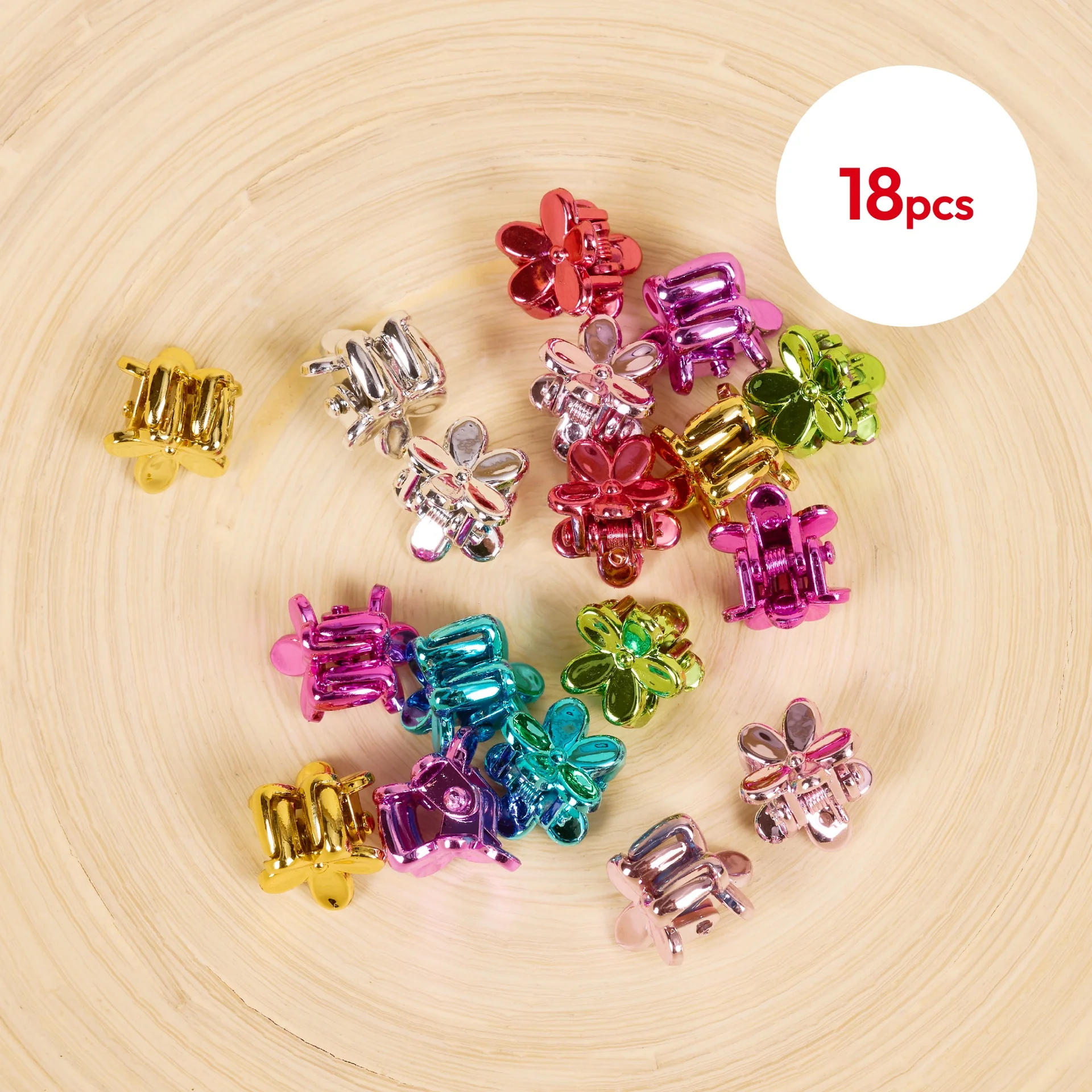 RED by KISS Colorful Kids Hair Claw Clips - No-Slip Grip - Image 38