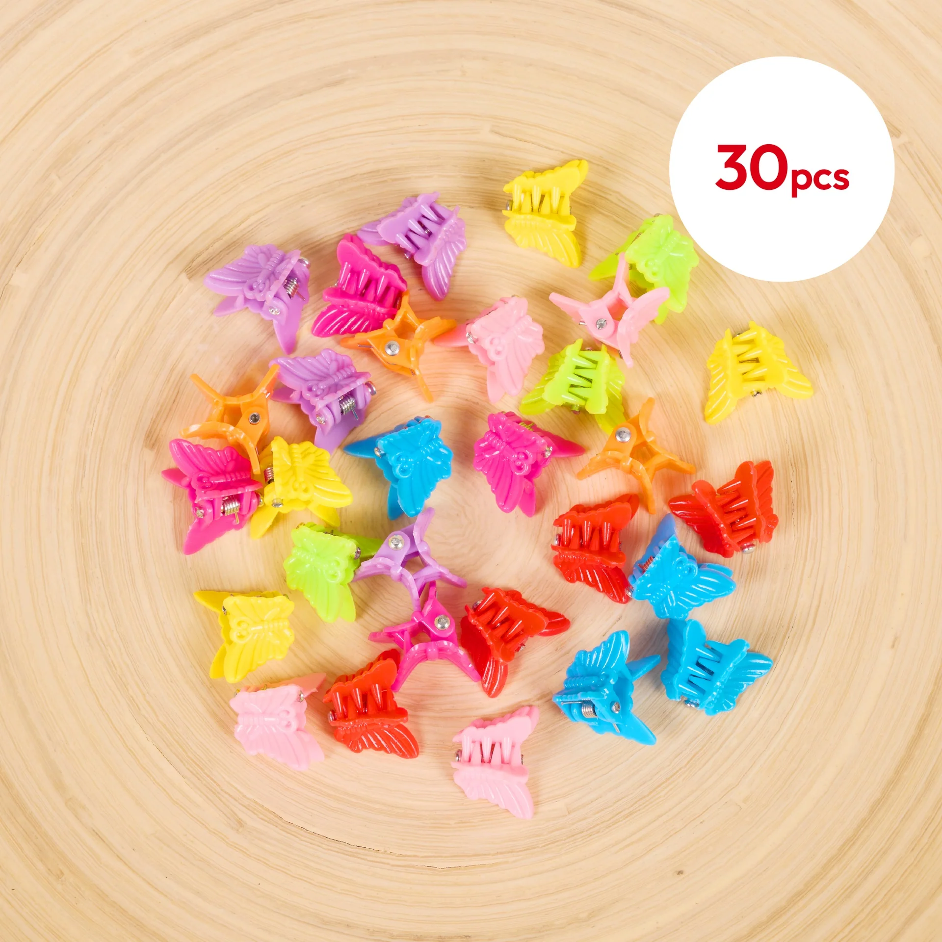 RED by KISS Colorful Kids Hair Claw Clips - No-Slip Grip - Image 46