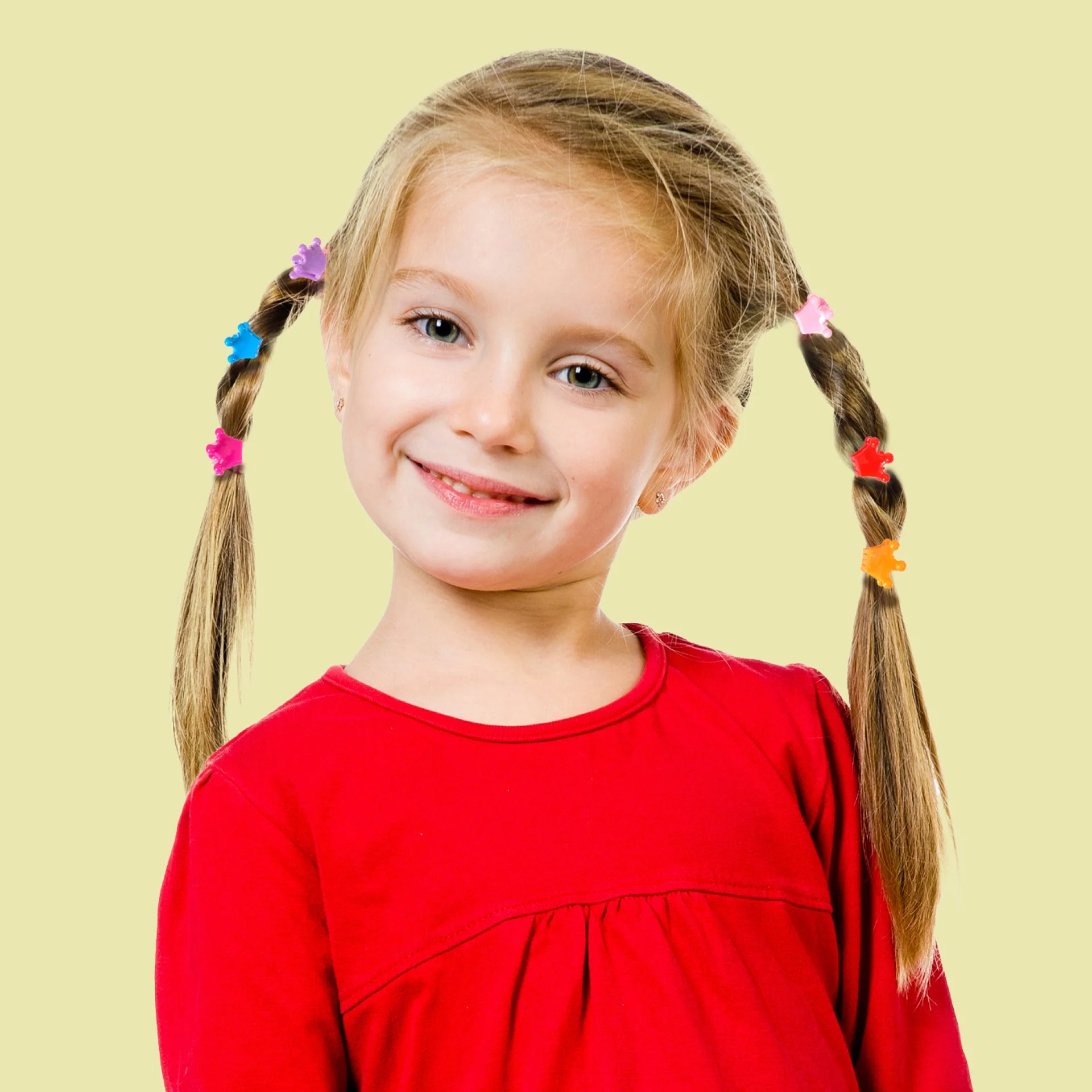 RED by KISS Colorful Kids Hair Claw Clips - No-Slip Grip - Image 51