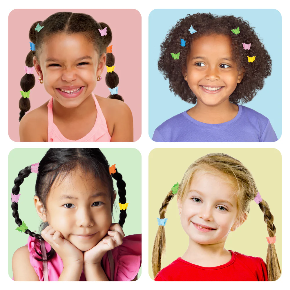 RED by KISS Colorful Kids Hair Claw Clips - No-Slip Grip - Image 6