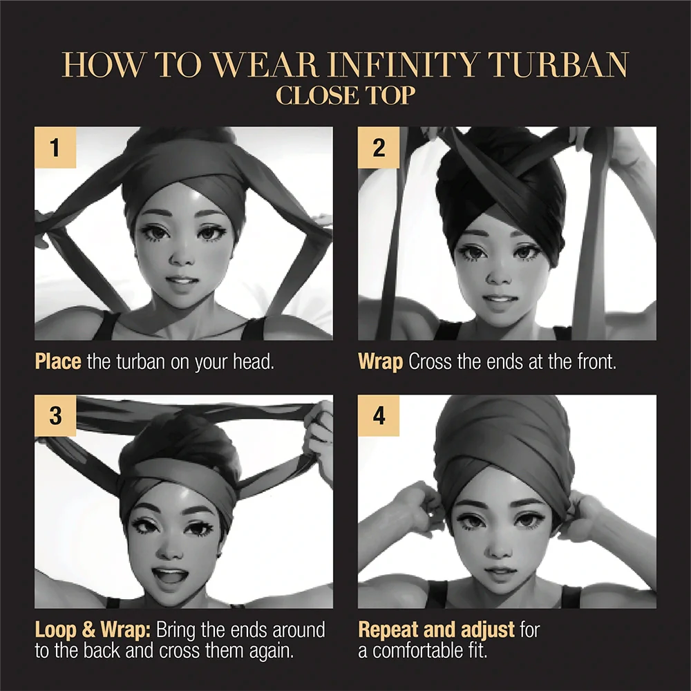 RED by KISS Comfortable & Breathable Satin-Lined Infinity Turban - Image 14