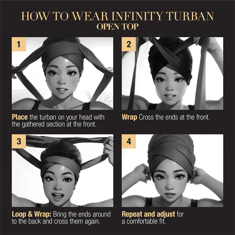 RED by KISS Comfortable & Breathable Satin-Lined Infinity Turban - Image 35