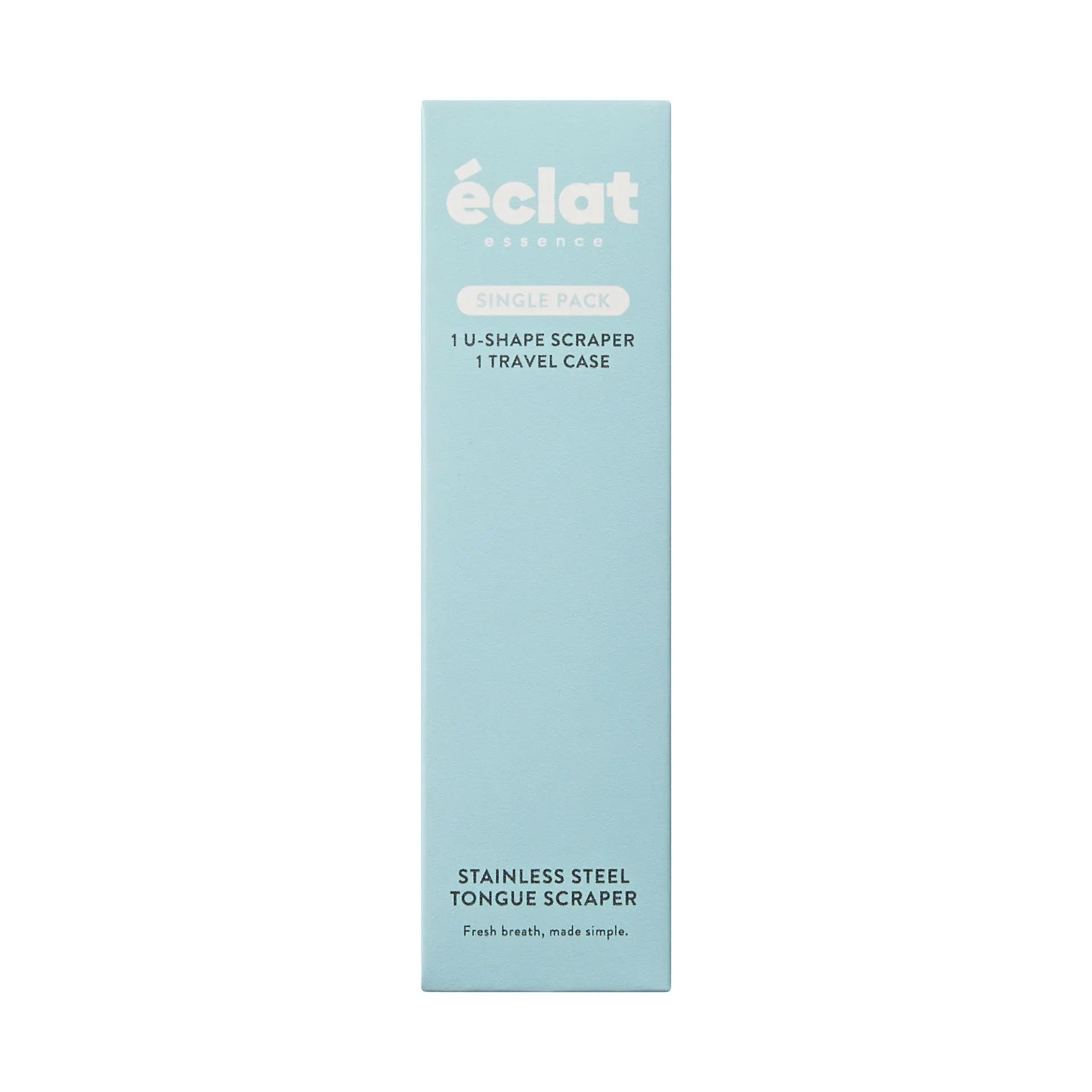 éclat Stainless Steel Tongue Scraper for Adults with Travel Case - Image 9