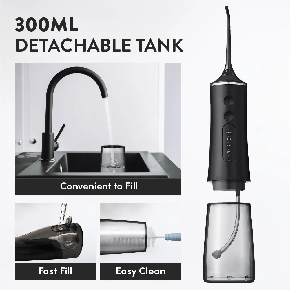 éclat Complete Oral Care Bundle: Cordless Water Flosser + Steel Tongue Scraper Kit - Image 77