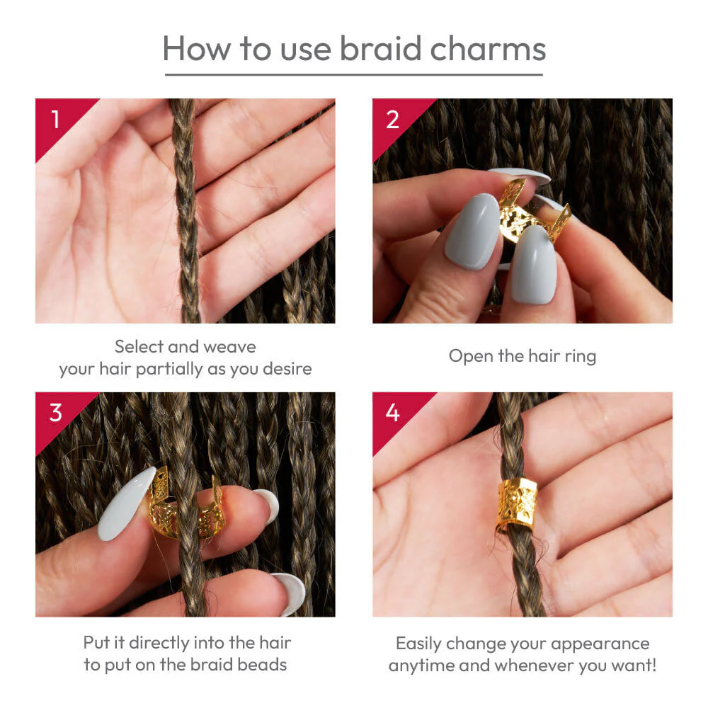 RED by KISS Complete Style Braid Charm Set - Image 4