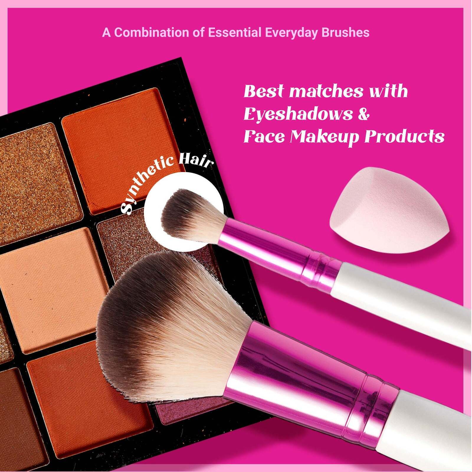 Ruby Kisses Complexion Makeup Brush Kit - Image 5