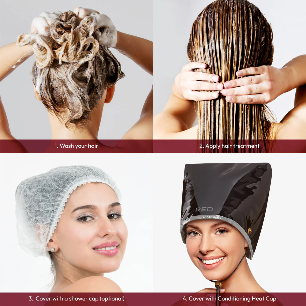 RED by Kiss Conditioning Heat Cap - Deep Conditioning and Hair Repair Treatment at Home for All Hair Types - Image 9