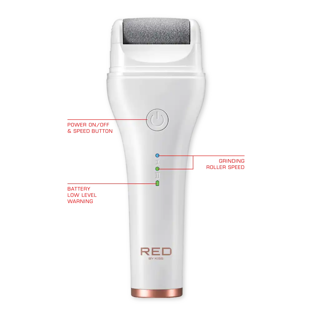 RED by KISS Cordless Electric Foot File Callus Remover - Image 3