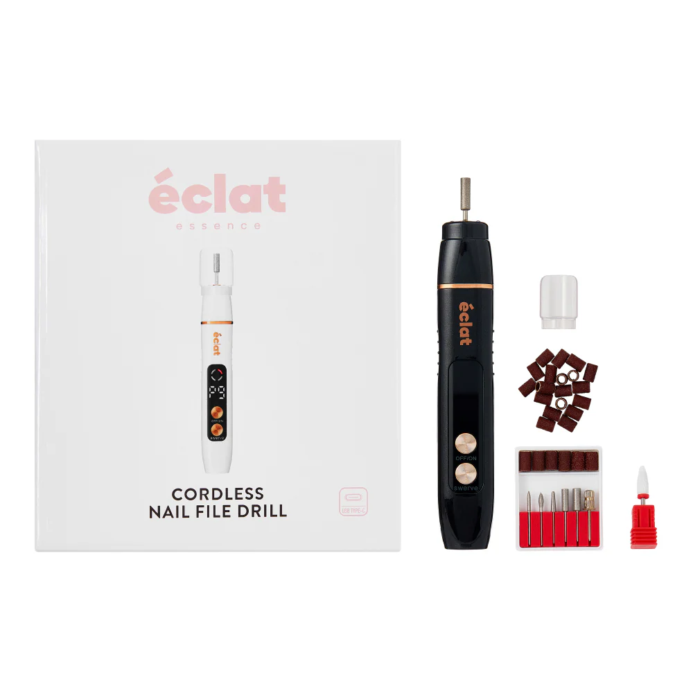éclat Cordless Electric Nail File – Professional E-File for Acrylic, Gel & Dip Powder with Charging Base & LED Light - Image 18