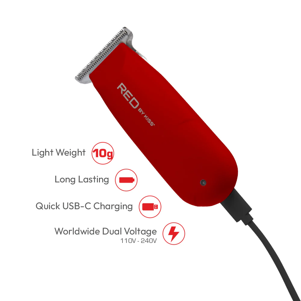 RED by KISS Cordless Rechargeable Mini Trimmer - Image 8