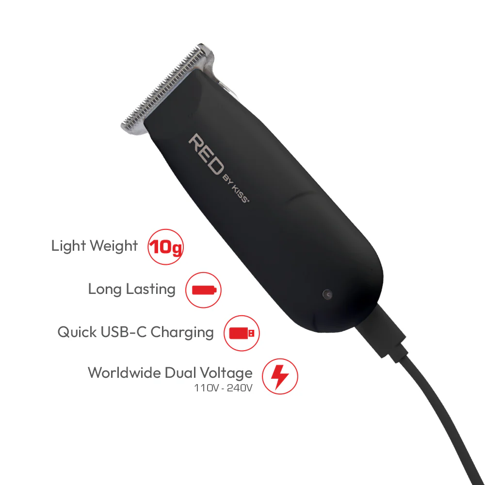 RED by KISS Cordless Rechargeable Mini Trimmer - Image 9