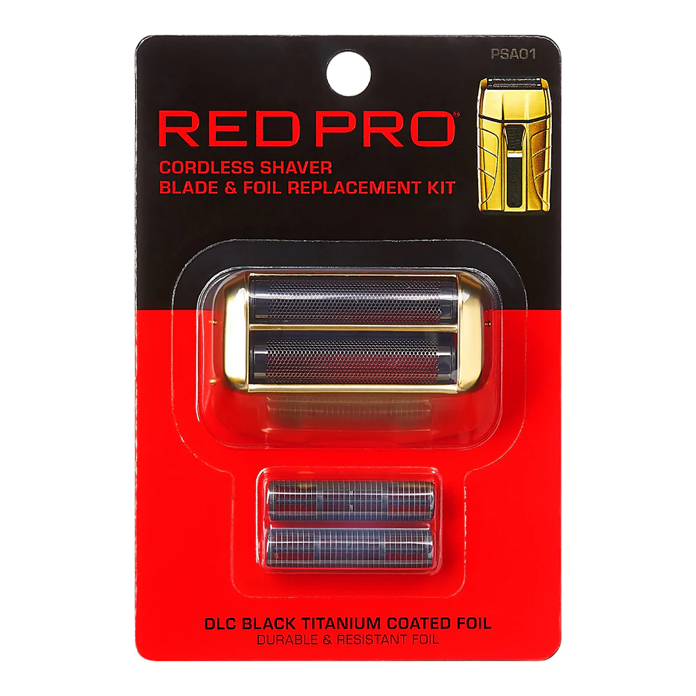 Red PRO Cordless Shaver Blade & Foil Replacement Kit - Matte Gold - Image 2