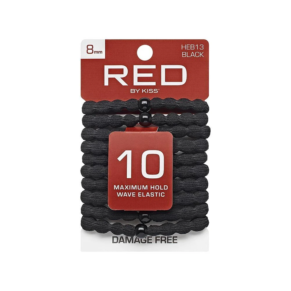RED by KISS Cotton Elastic Hair Band 8mm (10ct) - Image 2