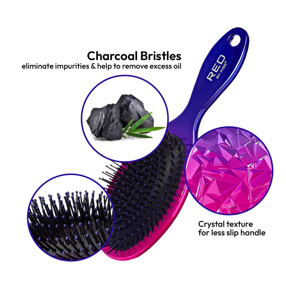 RED by KISS Crystal Charcoal Brush - Oval - Image 4