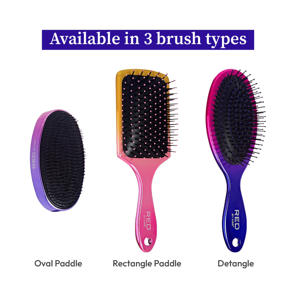 RED by KISS Crystal Charcoal Brush - Oval - Image 5