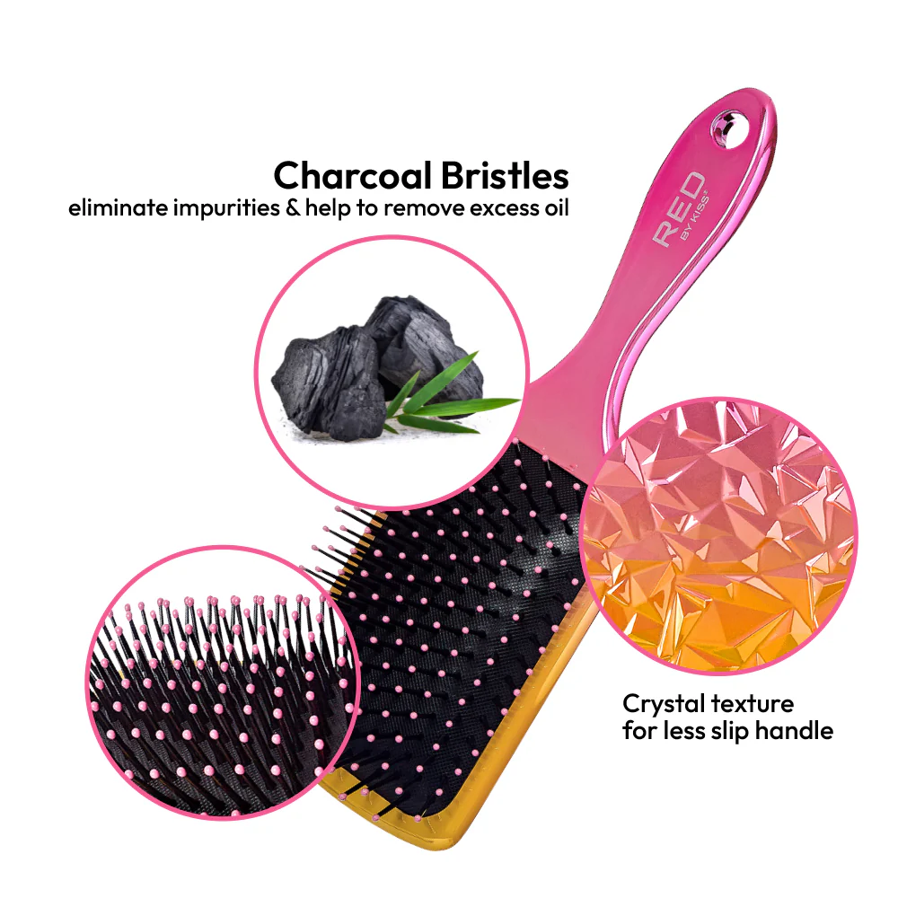 RED by KISS Crystal Charcoal Brush - Square - Image 4