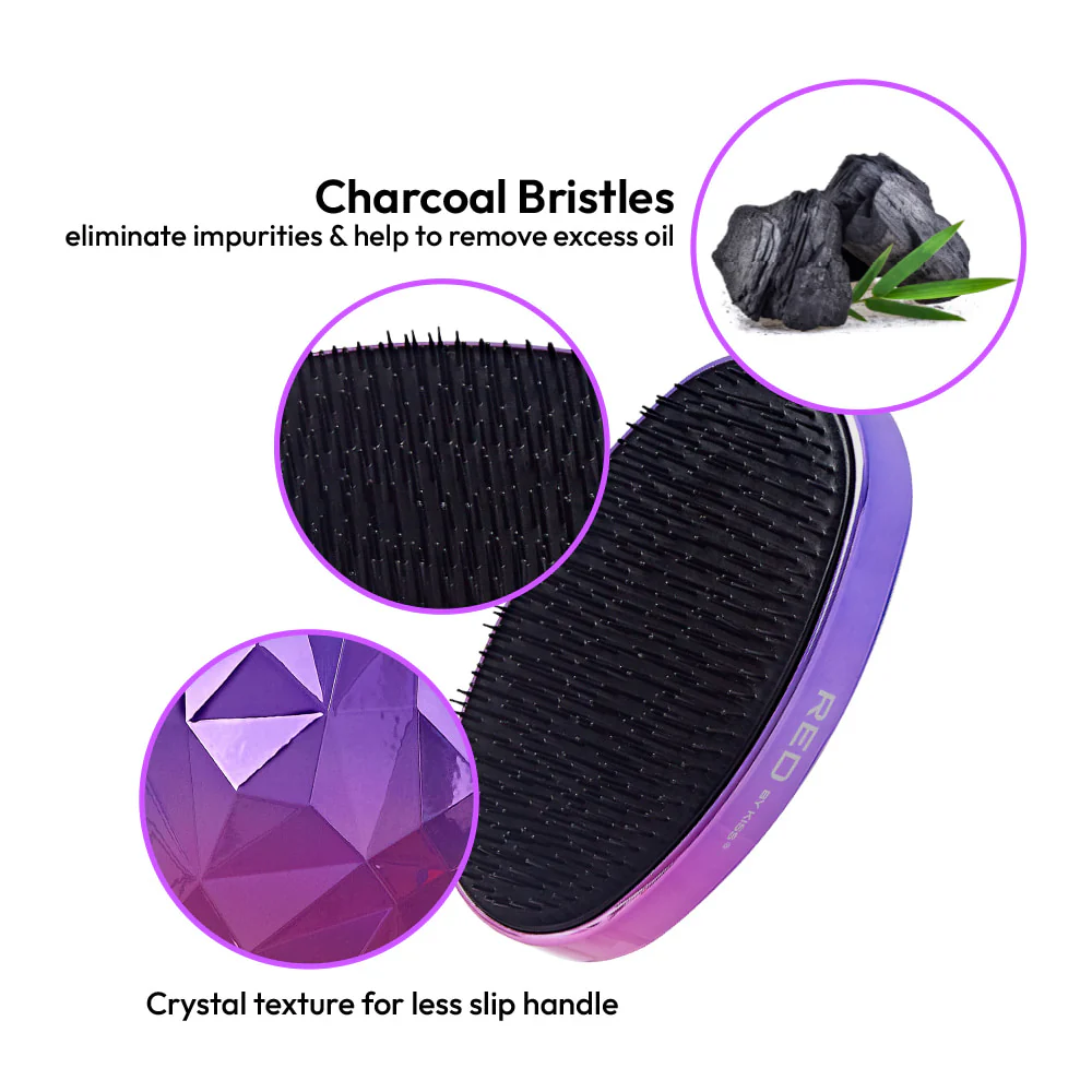 RED by KISS Crystal Charcoal Detangle Brush - Image 3